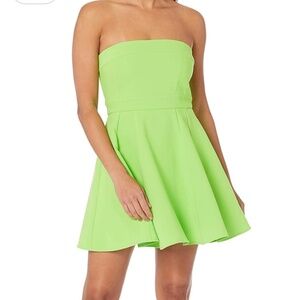 Amanda Uprichard Women's Meryl Dress in Apple— size small